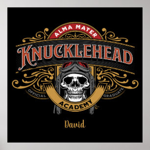 Vintage Knucklehead Academy Alma Mater   Poster