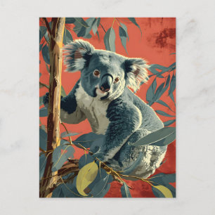 Vintage Koala: Timeless Wildlife Charm Postcard