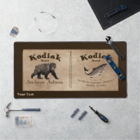Vintage Kodiak Salmon Label