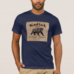 Vintage Kodiak Salmon Label T-Shirt