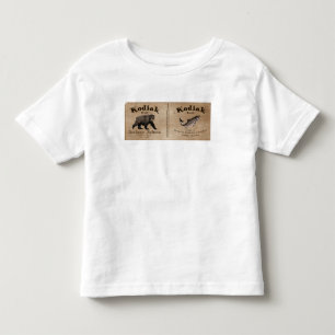 Vintage Kodiak Salmon Label Toddler T-shirt