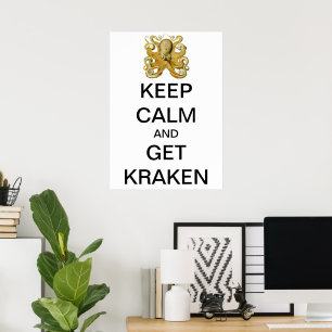 Vintage Kraken, Octopus Gamochonia, Ernst Haeckel Poster