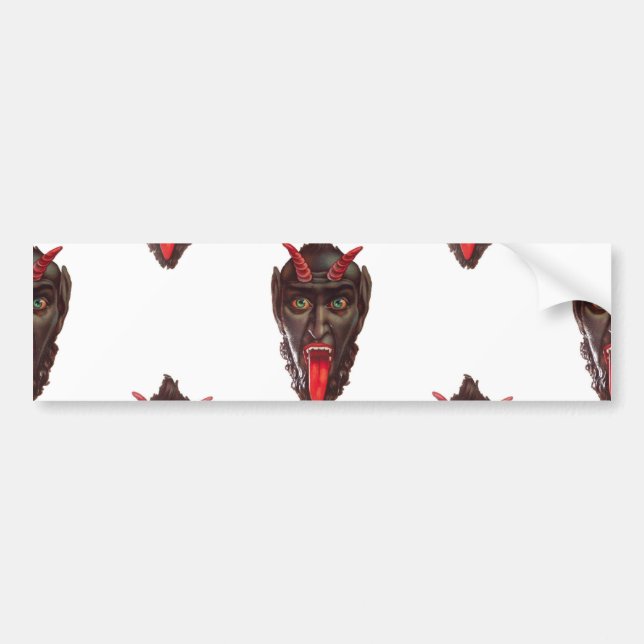 vintage krampus bumper sticker (Front)