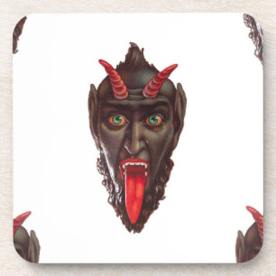 vintage krampus coaster