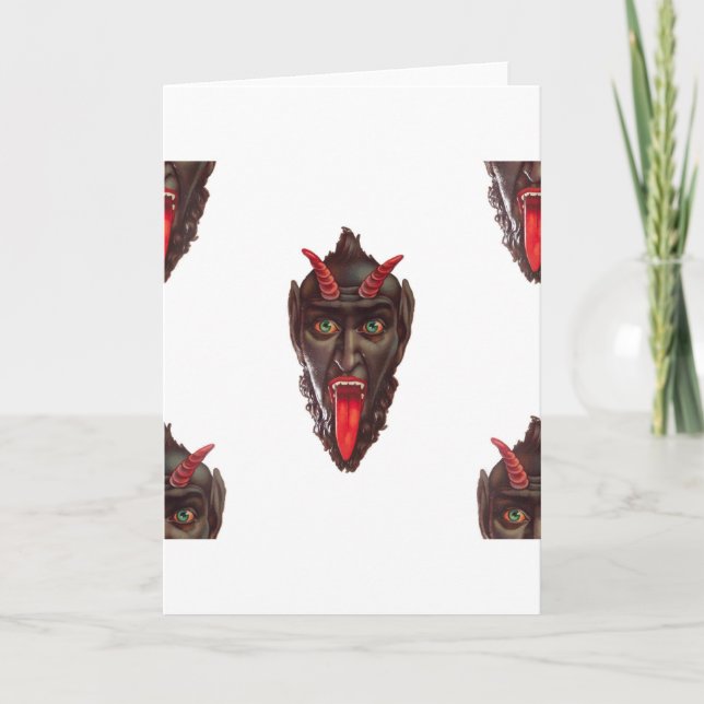 vintage krampus holiday card (Front)