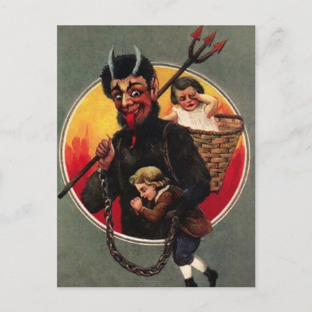 Vintage Krampus Postcard (Front)