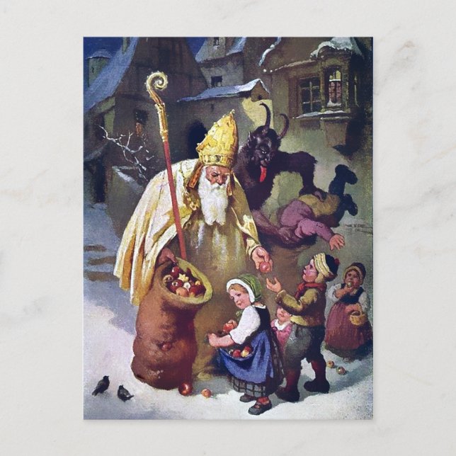 Vintage Krampus Postcard (Front)