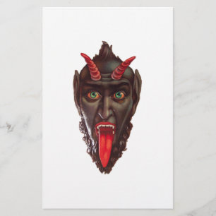 vintage krampus stationery