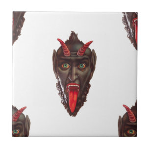 vintage krampus tile