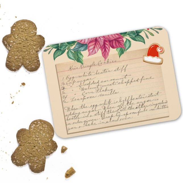 Vintage Kris Kringle Cookies Recipe Christmas Magnet (Creator Uploaded)