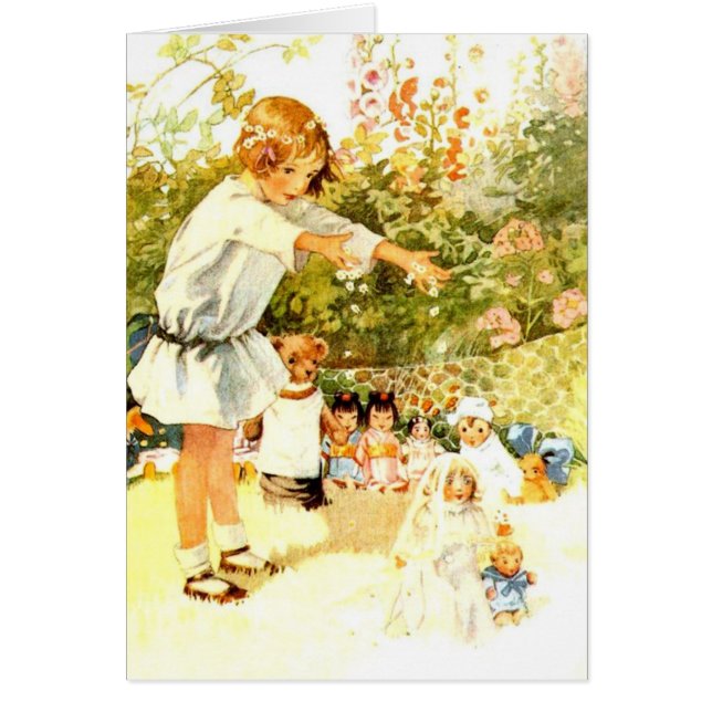 Vintage - La petite fille et son Mariage Dolly, (Devant)