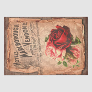 Vintage Label & Illustrations Shabby Chic Tissue Paper
