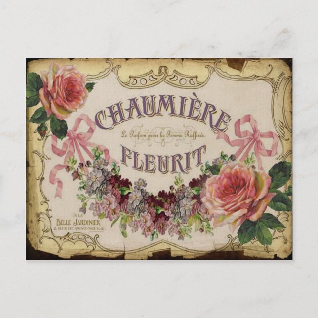 Vintage Label Postcard (Front)