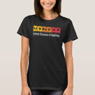 Vintage Labrador Dog Science Periodic Table Pet T-Shirt