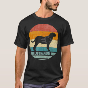 Vintage Labrador Retriever Grandma Lab Silhouette T-Shirt