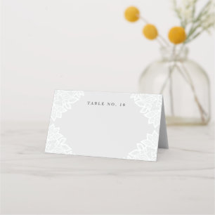 Vintage lace baptism table tent place cards