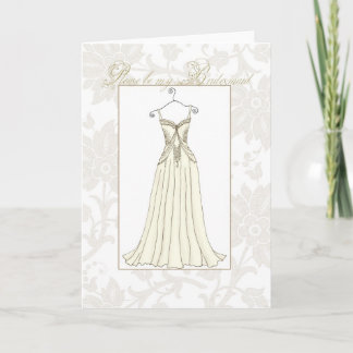 vintage lace bridesmaid card