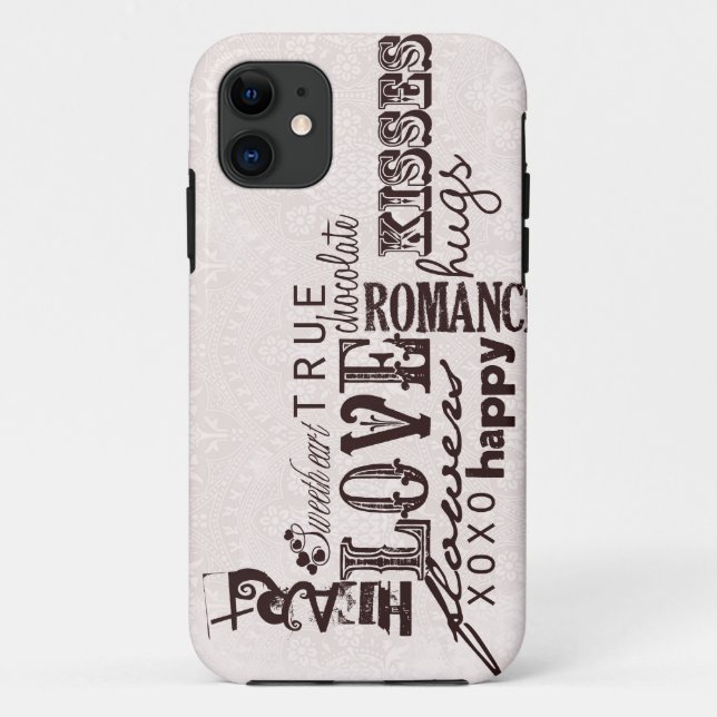 Vintage Lace Damask Love Letter iPhone 5s Case (Back)