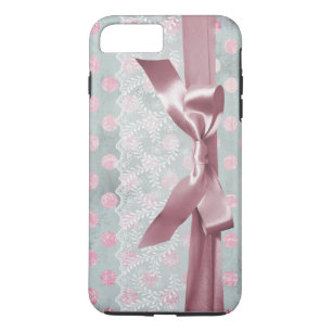 Vintage lace, dots and ribbon Case-Mate iPhone case
