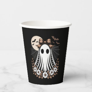 Vintage Lace Ghost Halloween Paper Cups