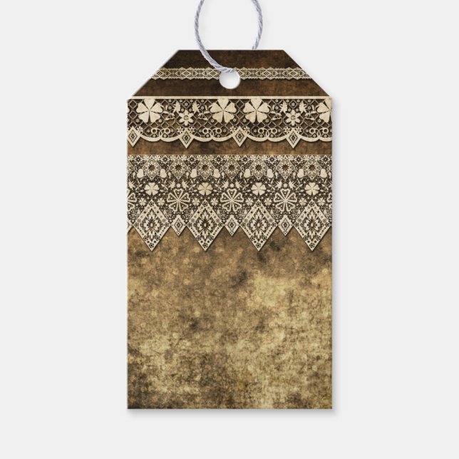 Vintage lace gift tags (Front)