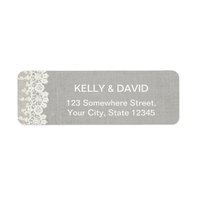 Vintage Lace & Linen Rustic Wedding (Front)