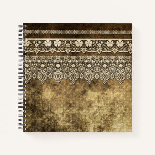 Vintage lace notebook