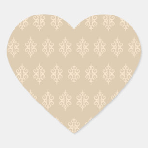 Vintage Lace Wedding Heart Stickers