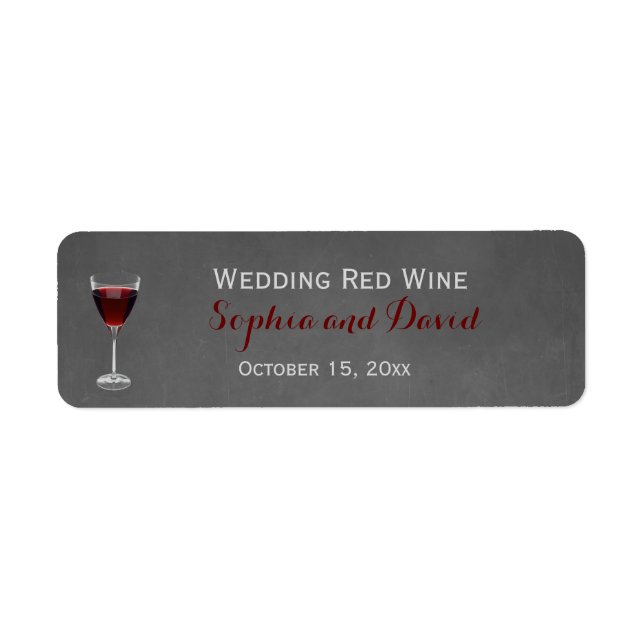 Vintage Lace Winery Wedding Wine (Front)