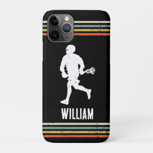 Vintage  Lacrosse Personalized  iPhone 11 Pro Case