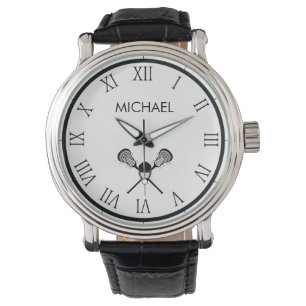 Vintage Lacrosse Personalized Name Watch