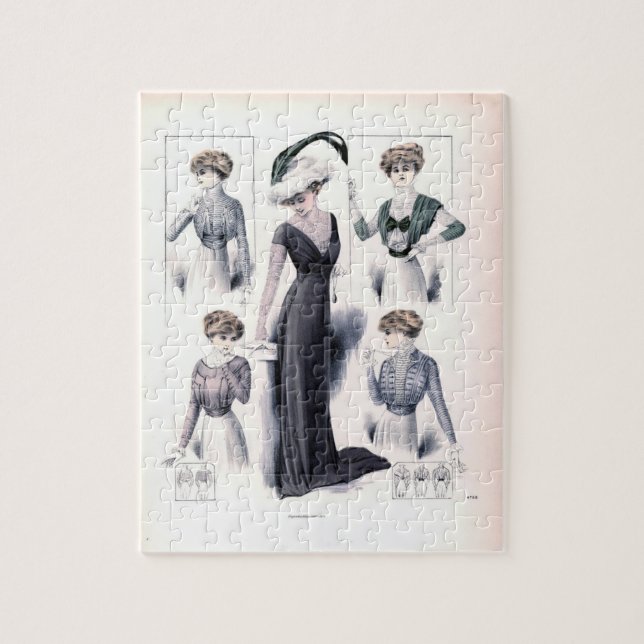 Vintage ladies fashion puzzle (Vertical)
