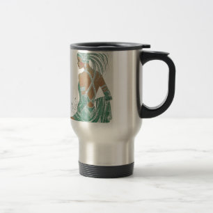 Vintage Ladies Going Green Art Print Travel Mug