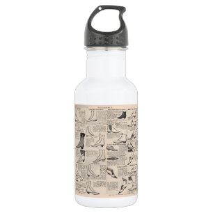Vintage Ladies' Shoes Catalogue - 1900s Fashion 532 Ml Water Bottle