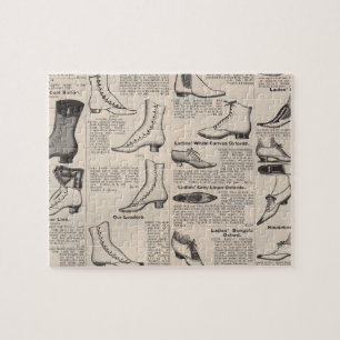 Vintage Ladies' Shoes Catalogue - 1900s Fashion Jigsaw Puzzle