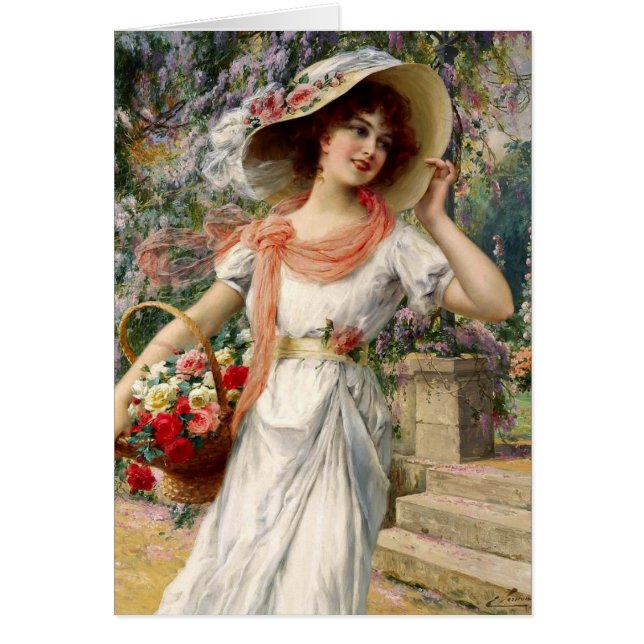 Vintage Lady - A Walk in the Garden, (Front)