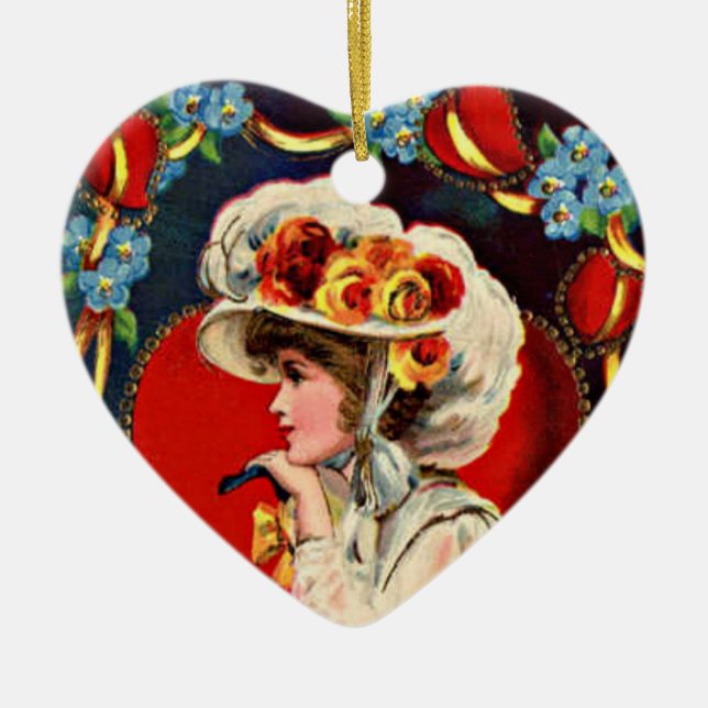 Vintage Lady Fashion Ornament (Front)