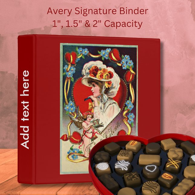 Vintage Lady My Valentine Classeur (Vintage Lady My Valentine Binder)
