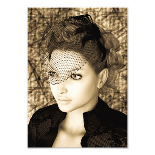 Vintage Lady Photo Print