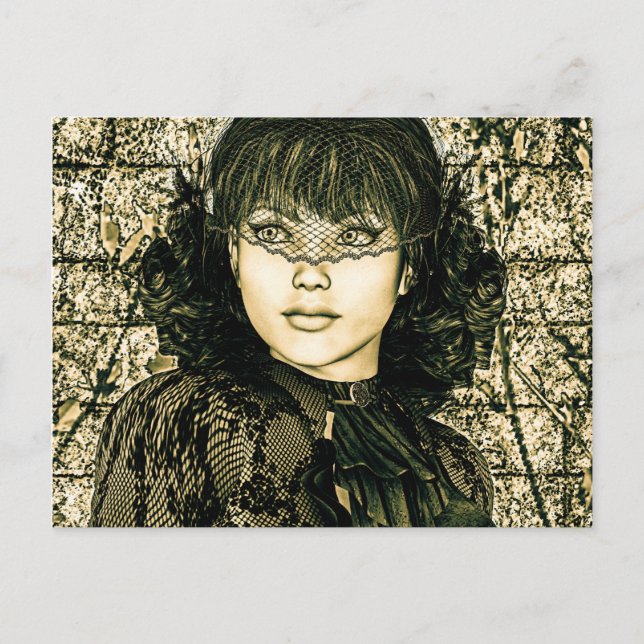 Vintage Lady Postcard (Front)