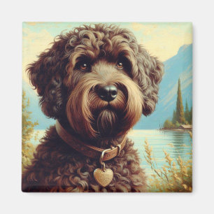 Vintage Lagotto Romagnolo Painting Magnet
