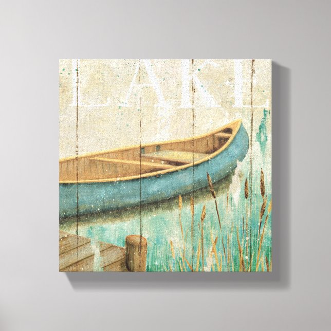 Vintage Lake Canvas Print (Front)