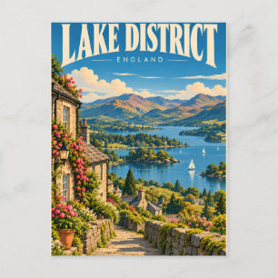 Vintage Lake District England Postcard
