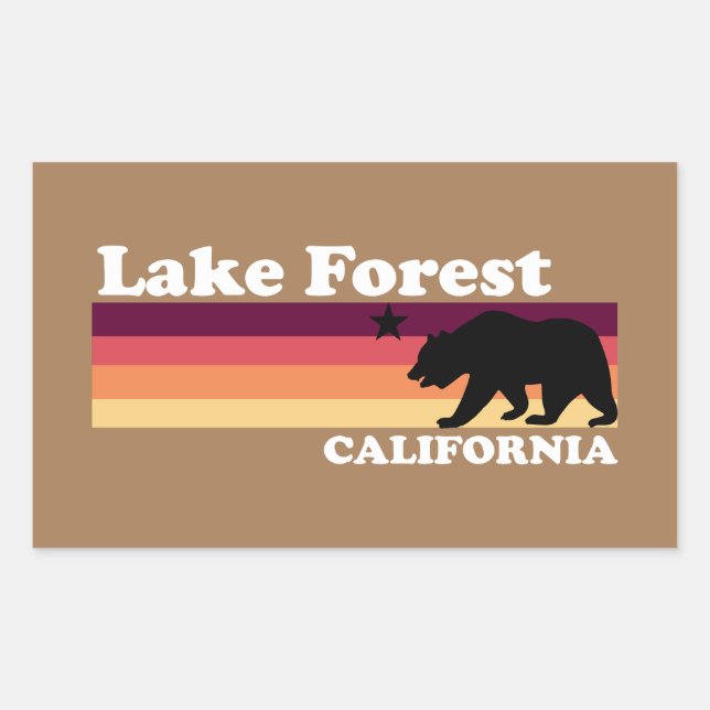 Vintage Lake Forest California Sticker (Front)