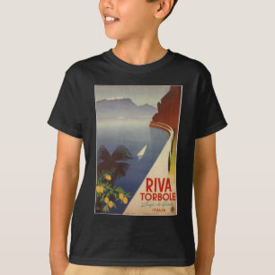 Vintage Lake Garda Riva Torbole Italy Tourism T-Shirt