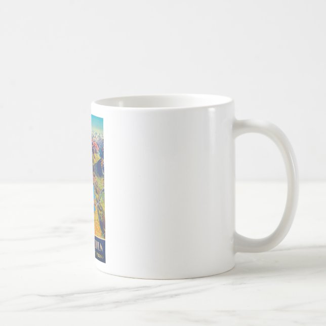 Vintage Lake of Thun Switzerland Travel Coffee Mug (Right)