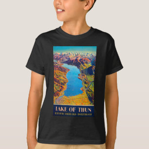 Vintage Lake of Thun Switzerland Travel T-Shirt
