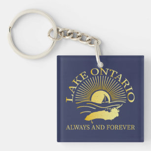 Vintage Lake Ontario Always and Forever Keychain