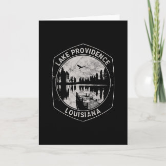 Vintage Lake Providence Louisiana Outdoors Vacatio Card