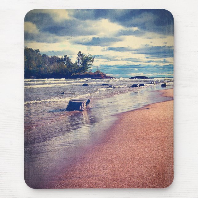 Vintage Lake Superior Mouse Pad (Front)